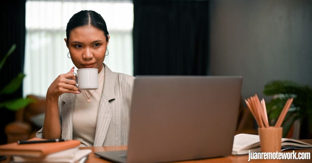 woman looking determined